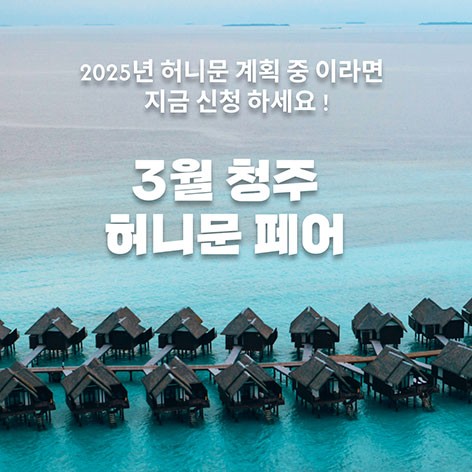 [청주웨딩박람회]웰컨투 청주 허니문 박람회